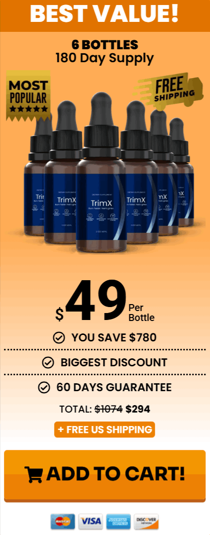 TrimX  price 6 bottle